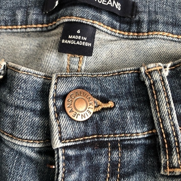Women’s Calvin Klein blue wash high rise skinny size 6 - Picture 4 of 6